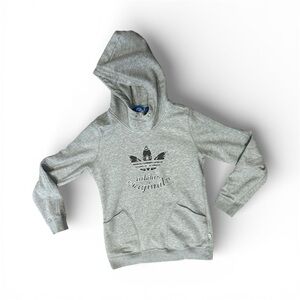 Adidas Originals Grey Trefoil Pullover Cozy Hoodie Women's M